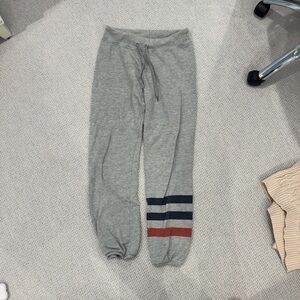 Sundry Gray women’s Joggers with Striped Accents